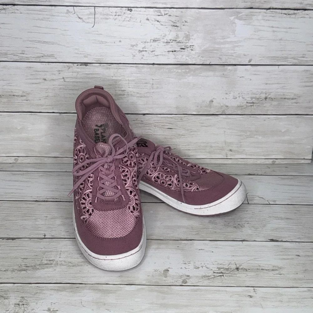 Jambu Sunny Women's Sneaker 8W Pink Mauve Floral Lace Up Shoes J4SNN53W Wide